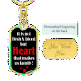 thumbnail image 3 of Heart Makes Us Family Stainless Steel or 18k Gold Premium Swivel Dog Tag Keychain, 3 of 16