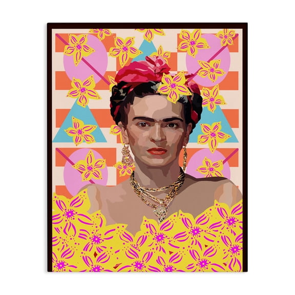Frida's Floral Journey Canvas Wall Art, design by Lynnda Rakos