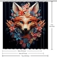 thumbnail image 6 of Floral Animal Waterproof Bathroom Curtains Shower Curtain Set with Hook - Printed Curtain Sets for Bathroom Decoration, 6 of 6