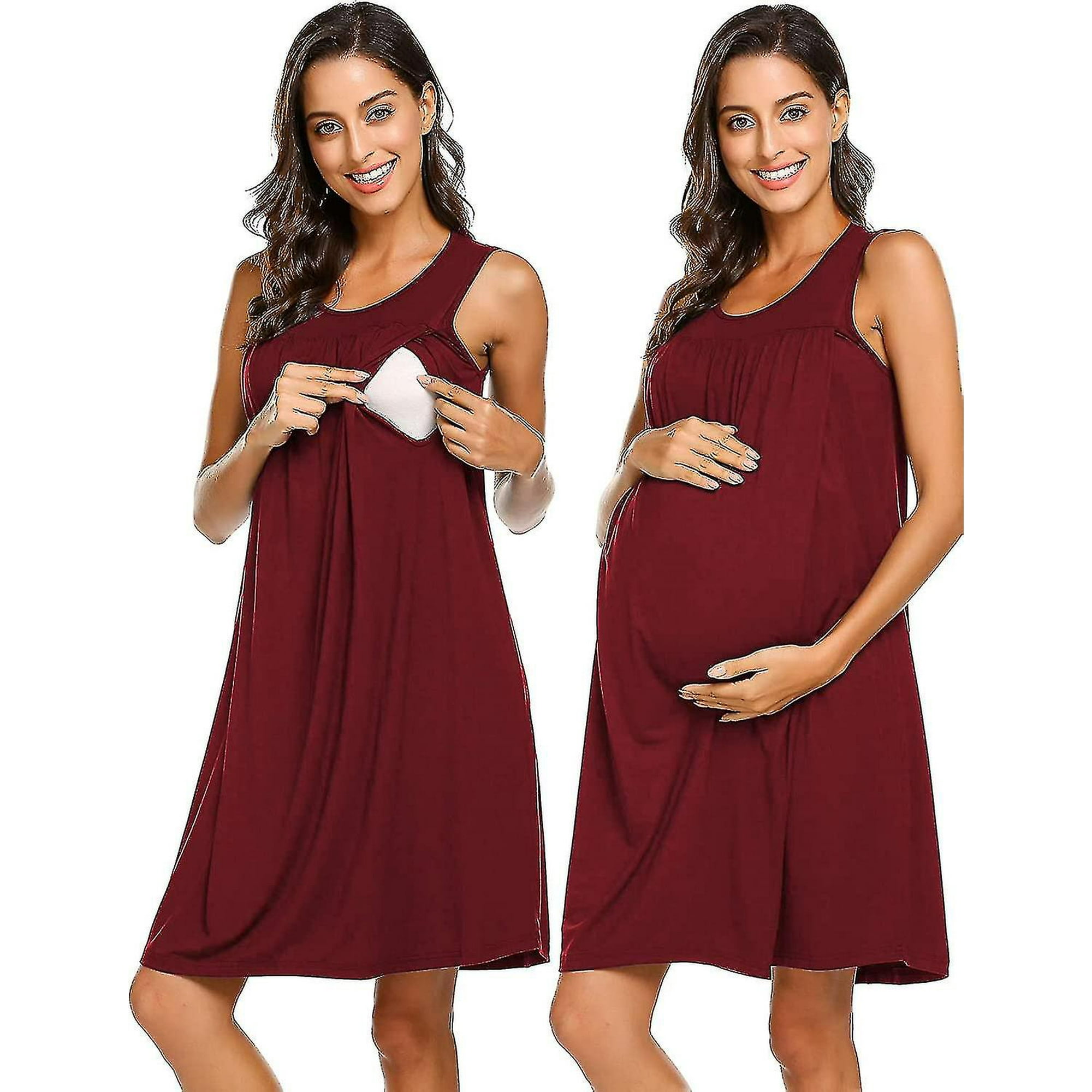Women s Labor delivery maternity Nursing Nightgown For Hospital Breastfeeding Sleepwear high quality Materials m