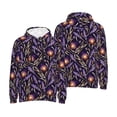 thumbnail image 6 of Bingfone Lavender Flowers Men's Drawstring Hoodie Long Sleeve Pocket Sweatshirts-Large, 6 of 6
