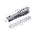 thumbnail image 4 of LNKOO Updated 2020 Version Nail Clippers for Men & Women, 15mm Wide Jaw Opening Stainless Steel Oversized Fingernail Clippers, Toenail Clippers for Thick, Nail Clippers Set with Metal Case, 4 of 7