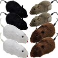 thumbnail image 2 of Interactive Toy Cat Mouse Toys Mouse Shape Assorted Color Plush and Plastic Fitness Improvement 8Pcs, 2 of 2