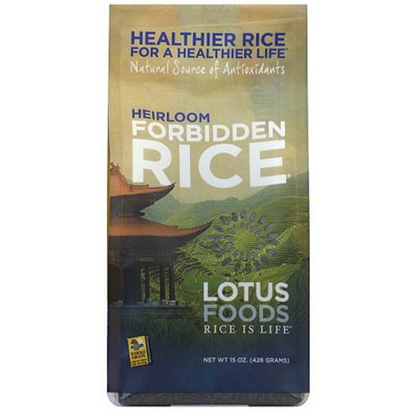 Lotus Foods Heirloom Forbidden Rice, 15 oz (Pack of 6)