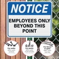 thumbnail image 4 of Employees Only Sign, Employees Only Beyond This Point Sign,, 4 of 8