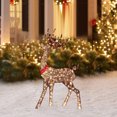 thumbnail image 6 of Cheapark Lighted Glittered Deer Decor - Strip Lights for Outdoor Patio, Pre-Lit Artificial Ornaments for Christmas Holiday, 6 of 6