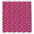 thumbnail image 3 of Ambesonne Forest Friends Shower Curtain, Foxes Hearts, 69"Wx70"L, Rose Dark Peach, 3 of 3