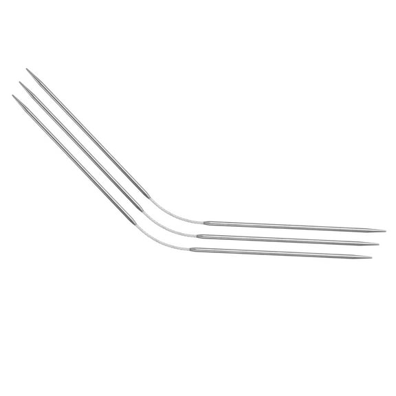 Uxcell 3Pcs Size US 1.5 (2.5mm) Double-Pointed Flexible Knitting Needles for Handmade Projects