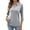 Gray, variant on Womens Tops Sport Cool Dry Moisture-Wicking Performance 3/4 Sleeve Golf Polo Shirts Summer Tops for Women