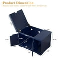 thumbnail image 4 of Cat Litter Box Enclosure Furniture, Covered Wooden Cat Washroom Cabinet for Cats, Flip-Top Design, Medium & Large Kitty, Blue, 4 of 6