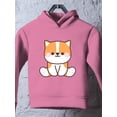thumbnail image 3 of Kawaii Corgi Dog Sitting Hoodie Toddler -Image by Shutterstock,  5 Toddler, 3 of 4