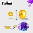 thumbnail image 2 of Globos Firomi metálicos dorados de 5" - paquete de 100 con cintas, 2 of 6