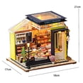 thumbnail image 1 of Wooden Doll House Mini DIY Kit For Making Room Toys Home 3D Puzzle Building Assembly Model With LED Toy For Kids Gifts DollHouse K-059-A no cover, 1 of 6