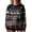 Black, variant on Womens Christmas Sweaters Reindeer Snowflake Jacquard Crew Neck Long Sleeve Winter Tops Pullover Basic Sweaters for Women
