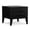 Black, variant on Simpli Home Harper 22 inch Wide Solid Wood Mid Century Modern End Table in Walnut Brown