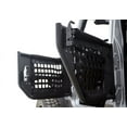 thumbnail image 2 of Fits 2007-2018 Jeep Wrangler JK Rampage Door 7695 Traildoors; Tubular Lower Half; Lever Handle; Powder Coated; Black; Steel; Set Of 2; With Netting Inserts, 2 of 3