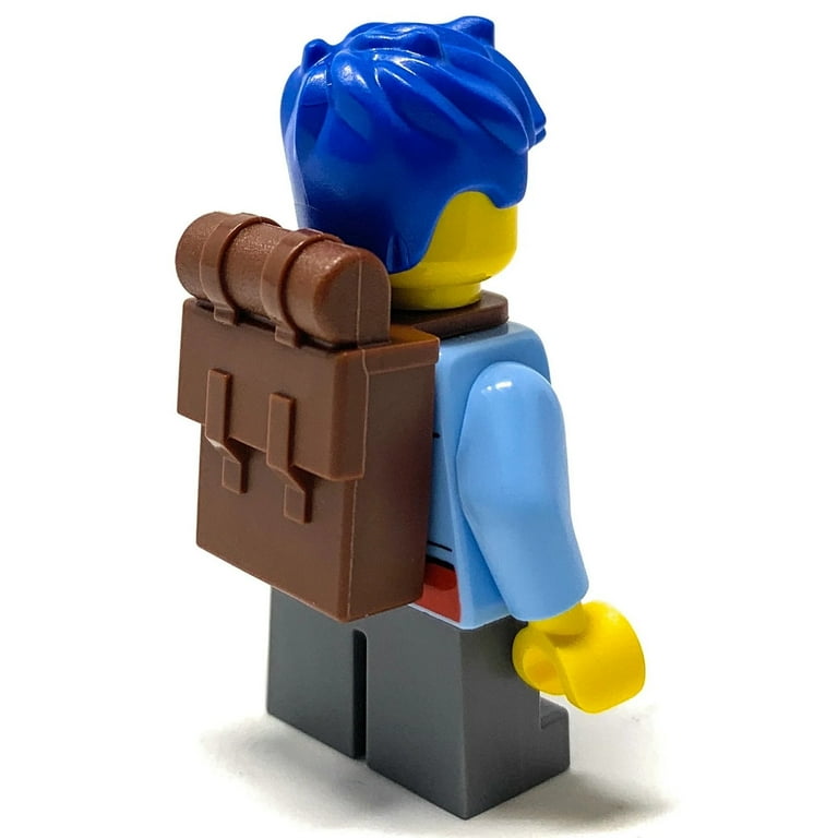 Boy Blue Denim Jacket w Backpack LEGO City Minifigure 2022
