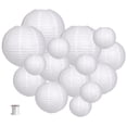 thumbnail image 1 of Faroles de papel Zilue para decoración de fiesta, color blanco, 15 unidades, 1 of 7