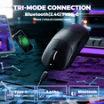 thumbnail image 4 of ATTACK SHARK X8 Ultimate Wireless Gaming Mouse,55g Ultra-Lightweight BT/2.4GHz Wirelss/Wired Mouse,8K Polling Rate,PixArt PAW3950MAX Sensor,42000 DPI,800mAh Battery,Gamer Mice for PC/Win/Mac, 4 of 10