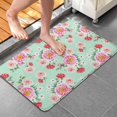 thumbnail image 4 of Pioneer Flower Floral Print Pattern Bathroom Rugs Mat, Non Slip Microfiber Bathroom Rug with Rubber Backing, Soft Mats for Bathroom Floor Tub Shower, 20"x32", 4 of 5