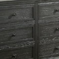 thumbnail image 2 of Benjara Zenny 58 Inch Wide Dresser with 6 Drawers, Metal Knobs, Farmhouse Gray Wood, 2 of 3