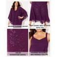 thumbnail image 5 of Catherines Women's Plus Size Masquerade Beaded Dress Set with Jacket (Petite Available), 5 of 6