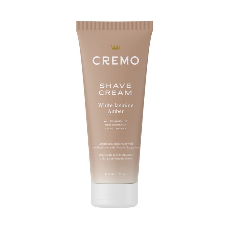 Cremo Women's Shave Cream, White Jasmine Amber Scent, 6 Fl Oz