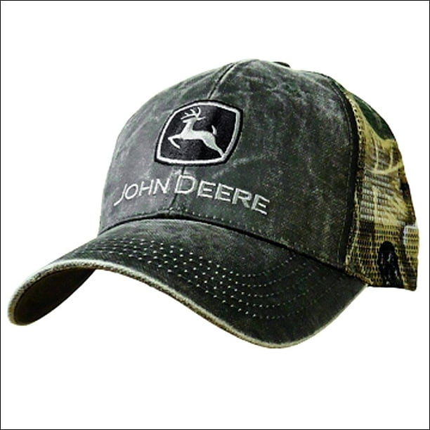 John Deere JOHN DEERE MENS COTTON CAMO LOGO BASEBALL CAP W/ NYLON
