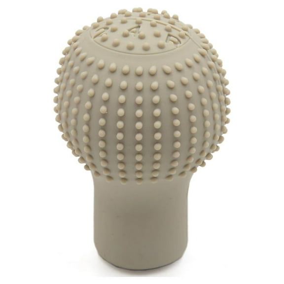 Unique Bargains Beige Soft Silicone Nonslip Car Manual Gear Shift Lever Knob Protective Cover