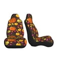 thumbnail image 3 of Rocae Autumn Harvest Pumpkin Joy Print Seat Covers for Cars Trucks and SUVs,Easy to Install Cover Set-1, 3 of 9