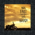 thumbnail image 2 of Classic Motorcycle Bikers "Ride Fast, Live Hard" Sunset with Picture Frame, 10x10 8566, 2 of 6