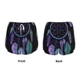 thumbnail image 3 of Gukieu Dreamcatcher With Colorful Feathers Print Women's Sports Shorts with Drawstring Elastic Waistband for Running, Yoga, Fitness-XX-Large, 3 of 7