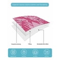 thumbnail image 4 of Full Size Quilt Bedding Set, Pink Ribbon Reversible Summer Quilt 3 Pieces, Wings Romantic Love Heart Flowers Retro Country Lightweight Bedspreads Coverlets with 2 Pillow Shams for All Seasons, 4 of 5