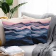 thumbnail image 3 of Outdoor Pillow Cover Abstract Pink Blue Mountain Set of 2 Waterproof Throw Pillowcases Modern Art Decorative Patio Furniture Pillows for Couch Garden Indoor & Outdoor Use, 3 of 9