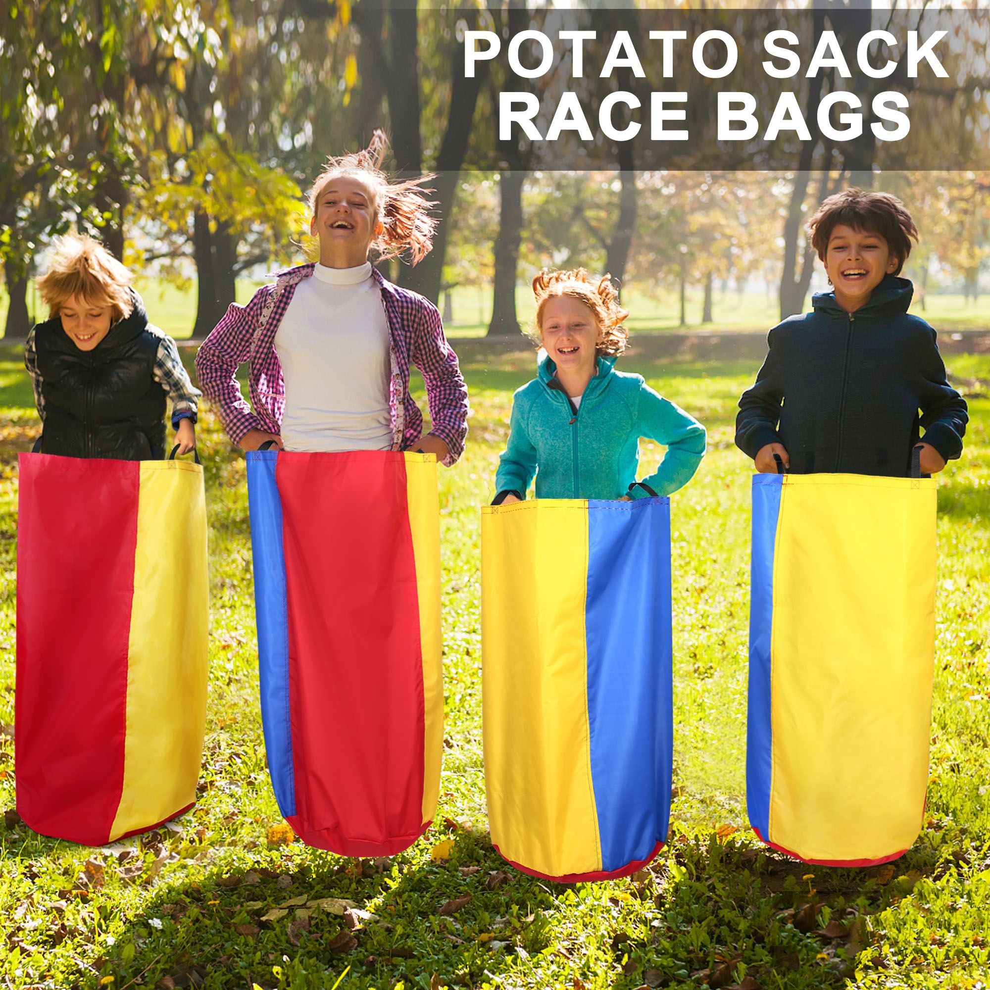 LotFancy Potato Sack Race Bags Outdoor Lawn Game Set photo 2