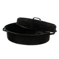 thumbnail image 6 of Bovado USA Oval Turkey Roaster Pan with Lid Non Stick Enamel 19 in, Black, 6 of 6