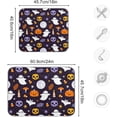 thumbnail image 3 of Coolnut Halloween Ghost Skull Dish Drying Mat Absorbent Reversible Drying Pad Dish Drainer Rack Mat for Kitchen Countertops Sinks,24"x18", 3 of 6