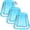 Aqua (Blue), variant on Swimline Luxe Edition Inflatable Suntan Tub Pool Lounger, White & Gold
