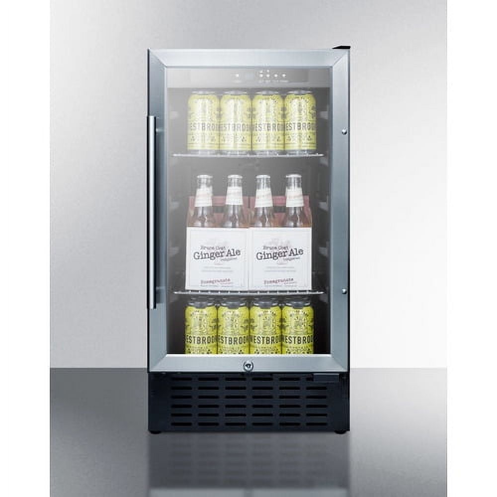 18" Wide Built-In Beverage Center, Black