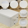 3 Closet Storage Bins With Lids & Lable Handles 15