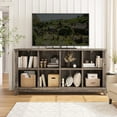 thumbnail image 2 of EnHomee Wooden Cube Storage Organizer 8 Cube Bookcase Modern Wood Cube Storage Organizer for Living Room Dark Rustic Oak, 2 of 8