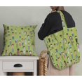thumbnail image 5 of Soimoi Green Silk Fabric Crowd Theme Human Figure Print Fabric by the Yard 42 Inch Wide, 5 of 5