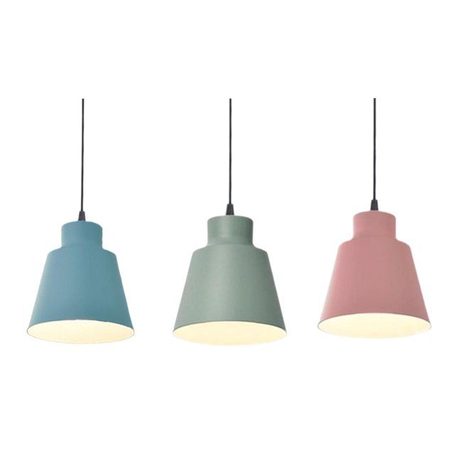 Lámpara colgante de cocina Colco de 3 piezas color ambre