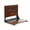 Matte Black, Walnut, variant on Folding Shower Seat with Back - Walnut ADA Wall Mount Bathroom Bench with Contoured Comfort for Adults Seniors Disabled Bariatric/304 Stainless Steel/Supports 500 lbs/Oil Rubbed Bronze/ 18" x 16"
