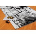 thumbnail image 2 of Ladole Rugs Soft Durable Art Style Abstract Modern Europe Polypropylene Area Rug Carpet in Grey-Cream, 4x6(3'11" x 5'7", 120cm x 170cm), 2 of 4