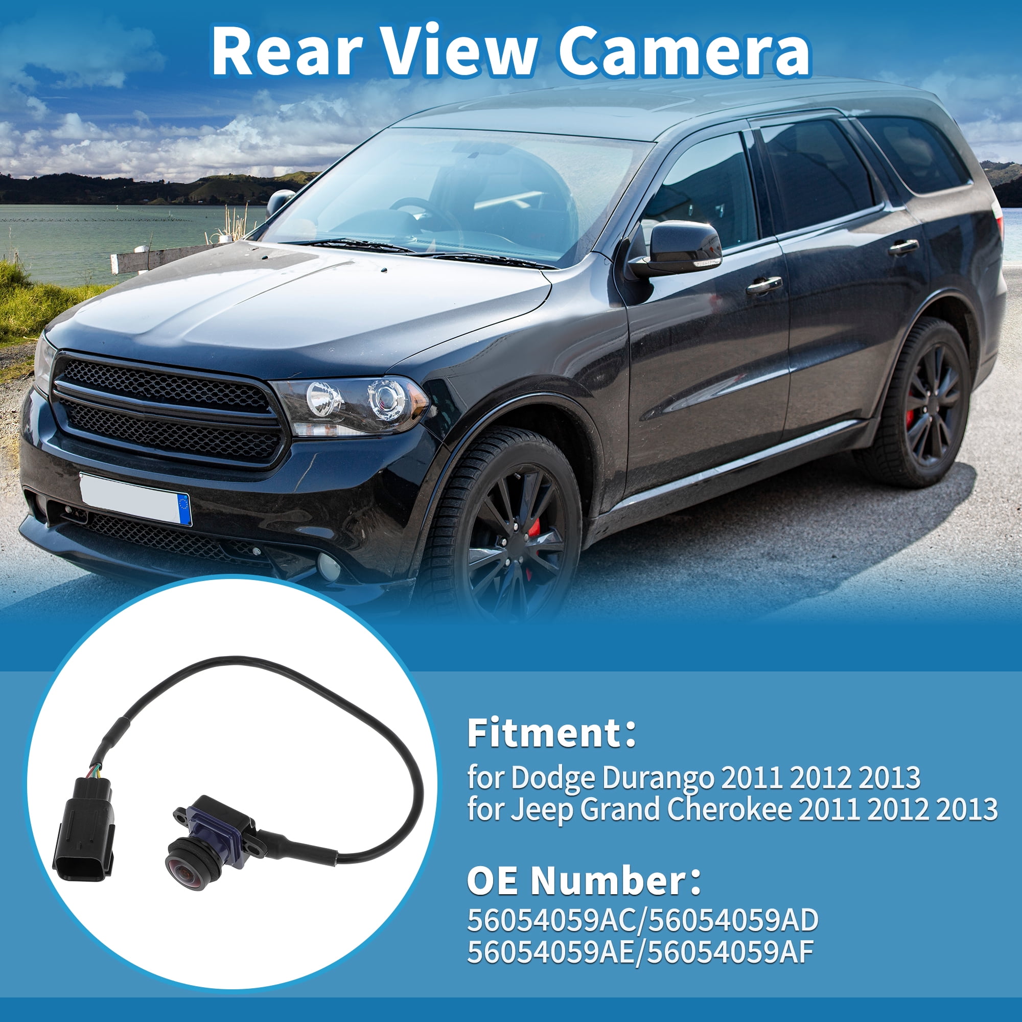 Unique Bargains Rear View Camera for Dodge Durango and for Jeep Grand Cherokee 2011-2013