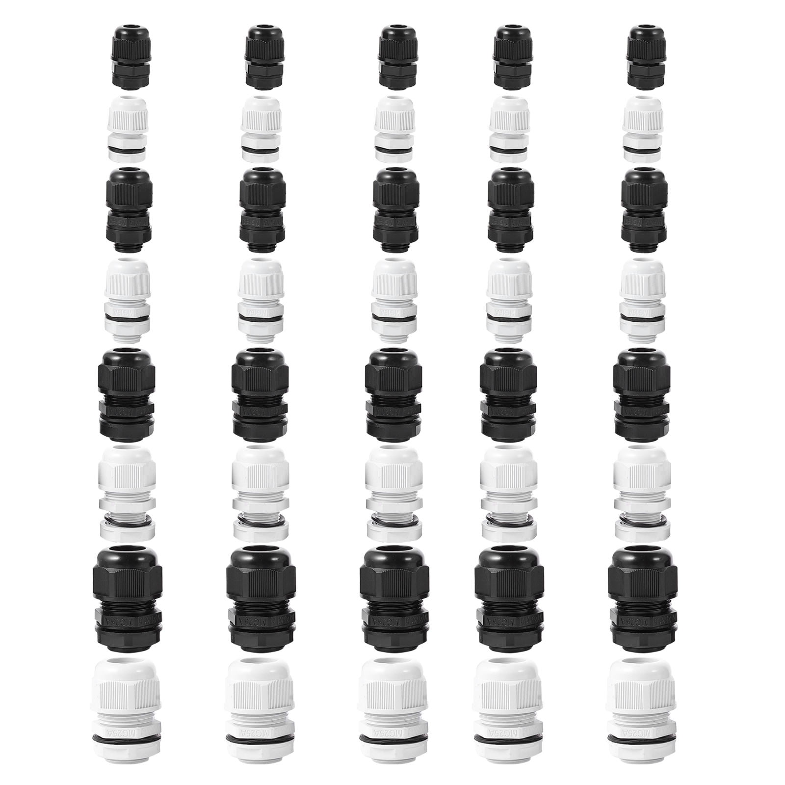 KHBUAB 40pcs Cable Entry G Waterproof Connector Plastic for Outdoor Use