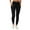 Black, variant on Timegard Leggings with Pockets for Women Fleece Lined High Waist Belly Control Yoga Pant Butt Lifting Sports Workout Trousers