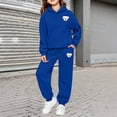thumbnail image 2 of HAYIMI Children Fall Hoodie Pants Set, Cartoon Dog Print Long Sleeve Hooded Tops With Jogger Trousers Daily Outfit Sets Leisure Clothes Sets, 2 of 4