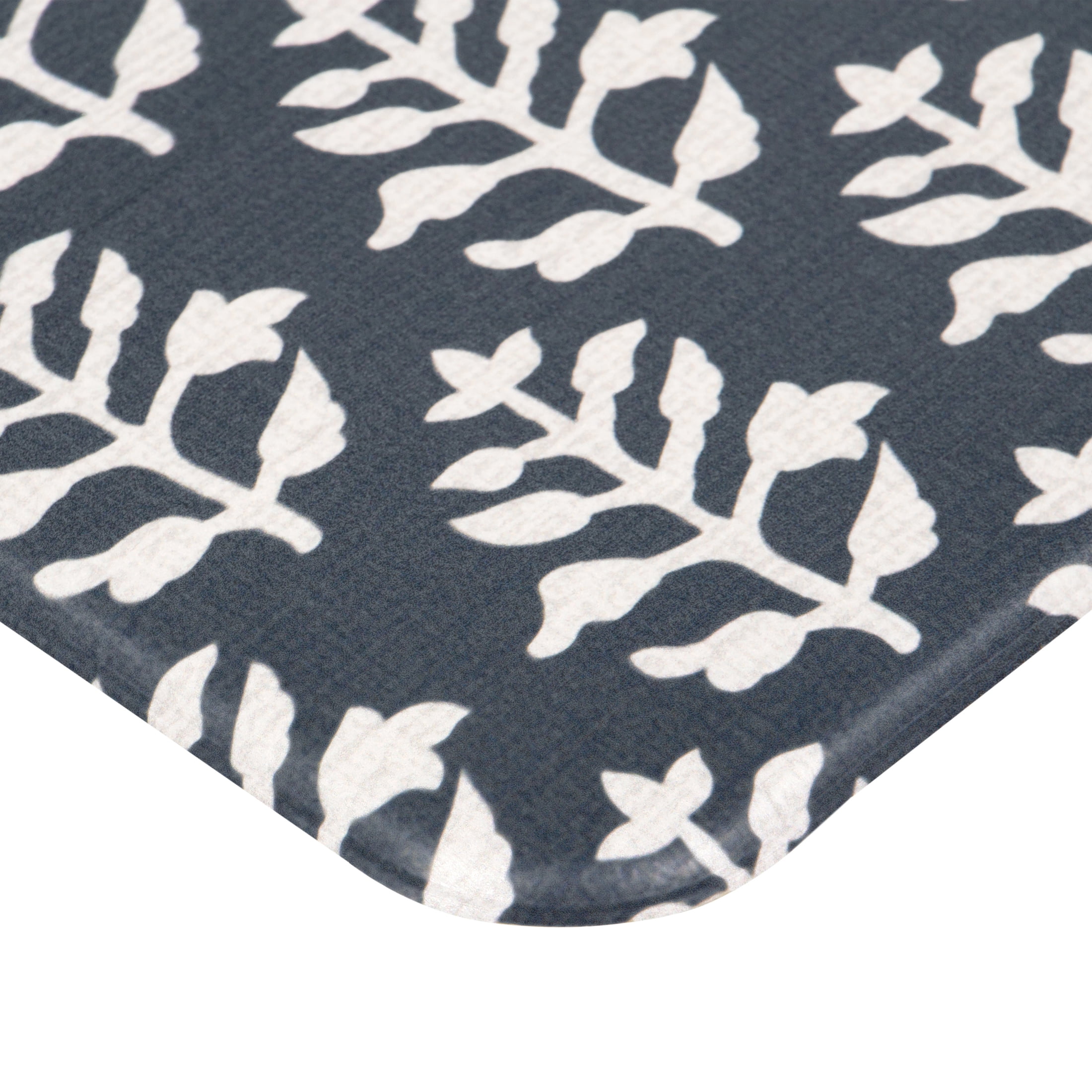 Apache Mills Cushion Comfort Lana Leaves Graystone Kitchen Anti-Fatigue Mat, 20" x 41"